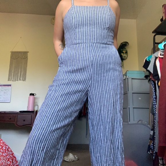 Linen Cami Jumpsuit - Picture 1 of 4